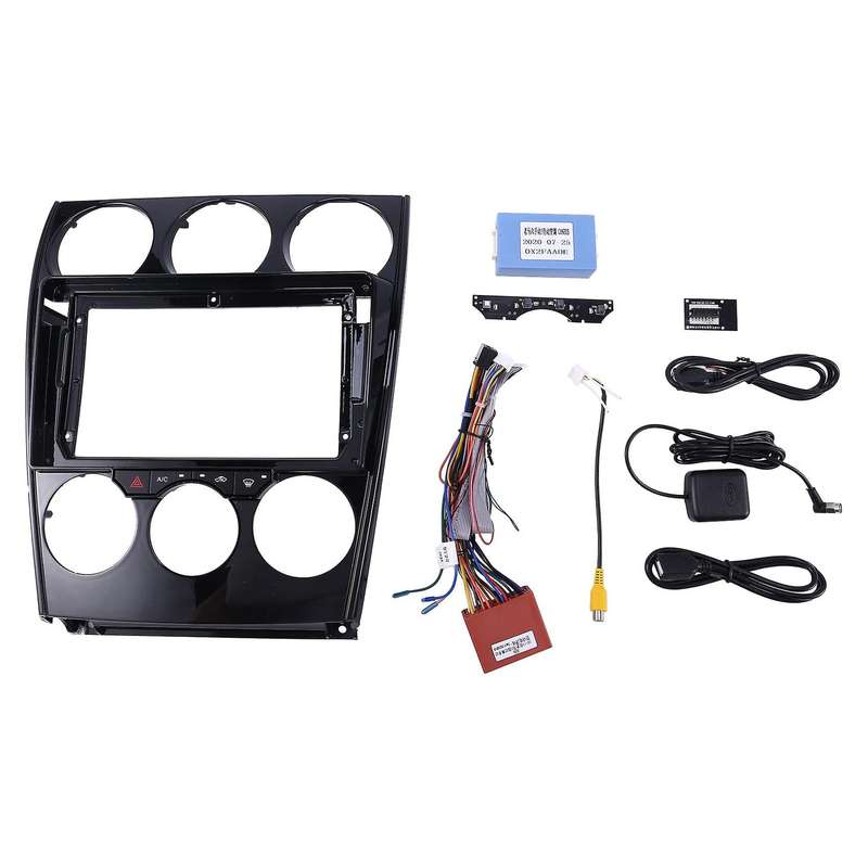 9Inch Car Stereo Fascia Panel Frame DVD Panel Bezel Frame Installation Trim Kit Fit for 6 Atenza 200