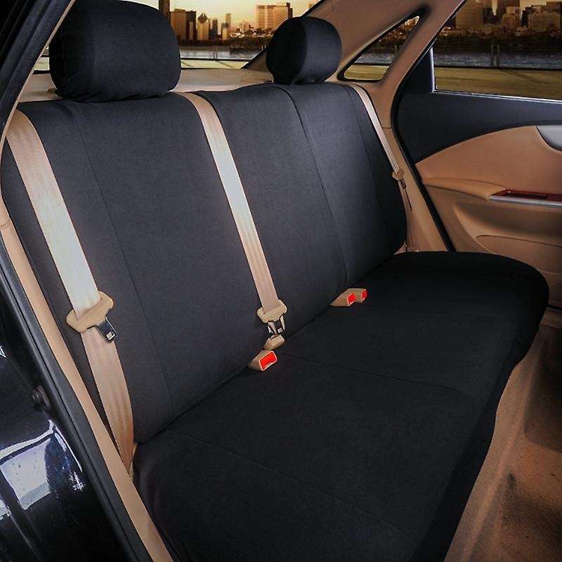9PC/Set Universal Car Seat Covers Interior Accessories Seat Protectors Compatible Seat Covers Beige