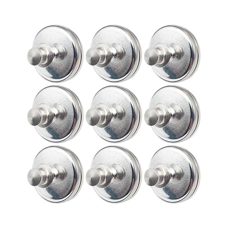 9Pairs Curtain Magnets Closure, Magnetic Curtain Clips for Indoor Outdoor, for Pergola Patio Gazebo