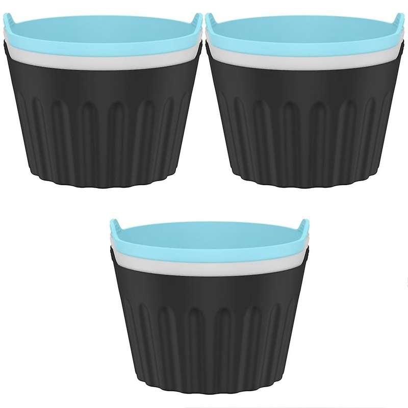 9Pcs Air Fryer Egg Poacher, Ramekins for Air Fryer, Silicone Egg Poaching Cups Reusable Silicone Ba