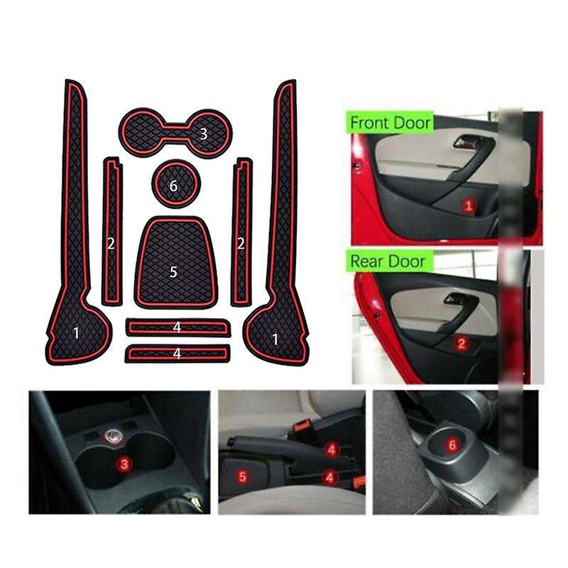 9Pcs Anti-Slip Mats Gate Slot Cup Mat for 6R 6C MK5 Accessories