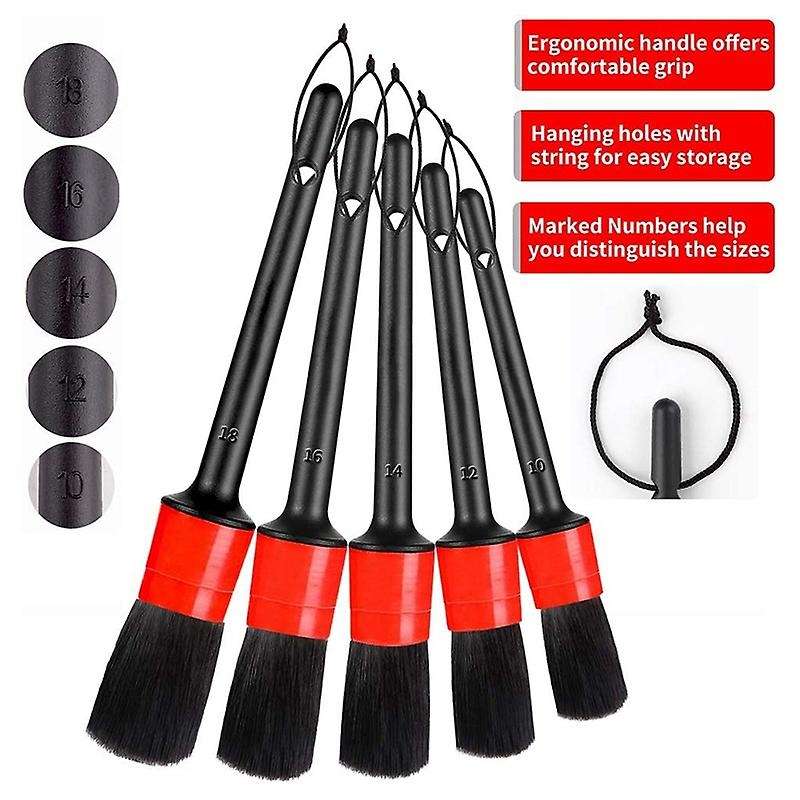 9PCS Car Detailing Brush for Washing Car Interior Cleaning Wheel spaceRims Dashboard Air Vent Trim D
