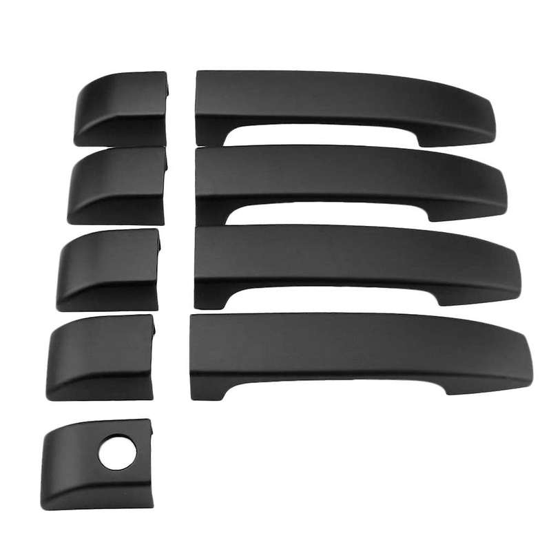 9PCS Car Exterior Door Handle Door Handle Decorative Cover for L322 2002-2012 Matte Black