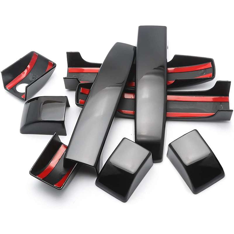 9PCS Car Exterior Door Handle Door Handle Decorative Cover for L322 2002-2012 Matte Black