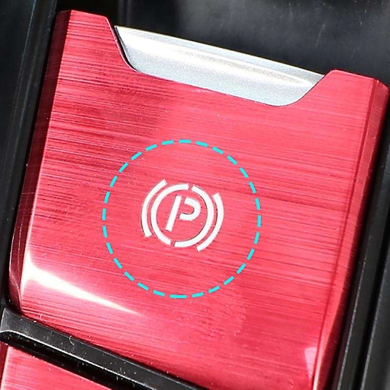 9PCS Car Aluminum Central Control Gear Button Sticker for -V 17-21 Handbrake Cover Trim Accessories,