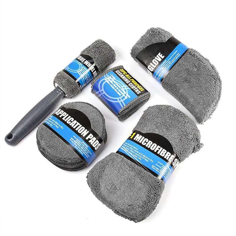 9pcs Car Cleaning Tool Kit, Microfiber Car Detailing Cleaning Tools Set for Interior Exterior Car Wa