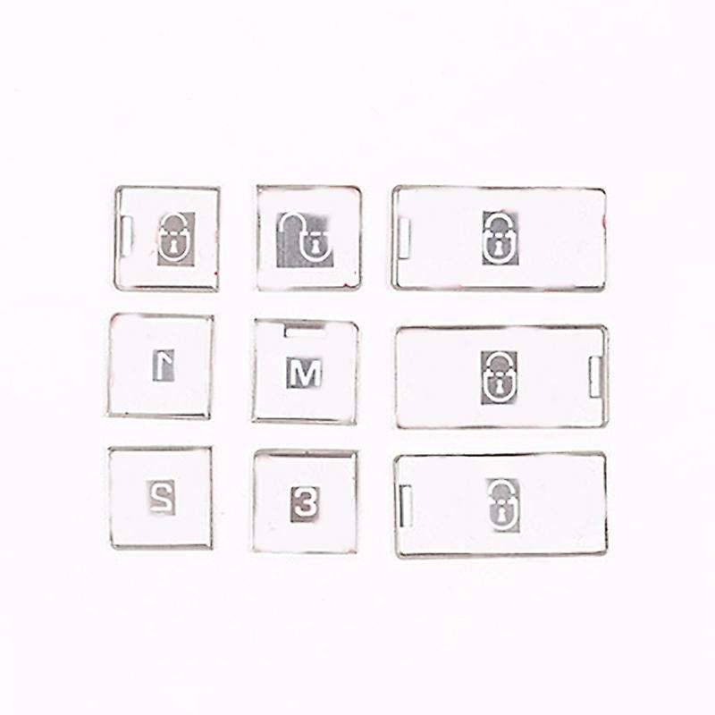 9PCS Car Door Lock Switch Button Sequins Sticker Cover Trim for 5 LR5 L462 2017-2020 Accessories