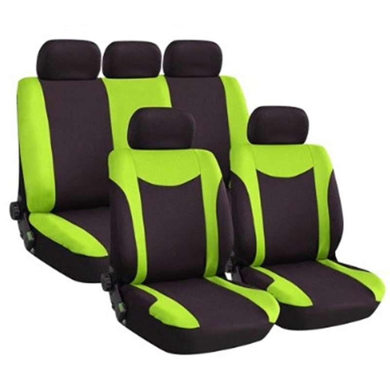 9Pcs Car Seat Automobiles Seat Covers Full Set Car Seat Covers Universal Fit Interior Accessories (B