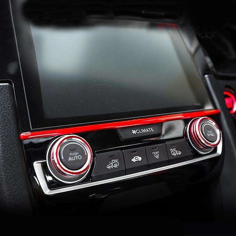 9Pcs Carbon Fiber Console Center Dashboard Cover Trim Decorative Stickers for 10Th 2016-2019 Car Acc