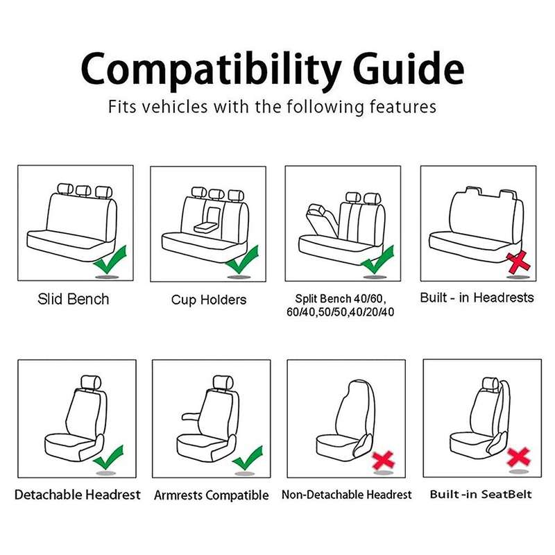 9Pcs Car Seat Automobiles Seat Covers Full Set Car Seat Covers Universal Fit Fashion Interior Access