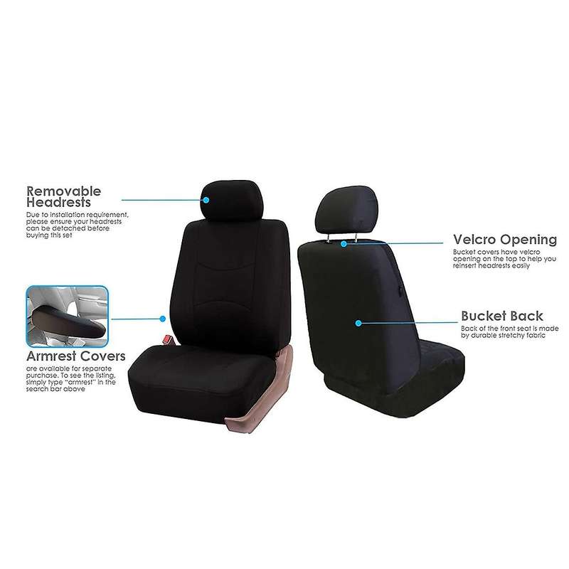 9Pcs Car Seat Cover Set Front Seat Cover Universal Breathable Soft Car Seat Cover Set