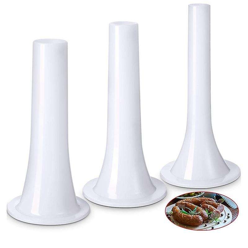 9pcs Plastic Sausage Stuffer Tubes Funnels Sausage Filling Tool for Size 5 Meat Grinder Food Grinde