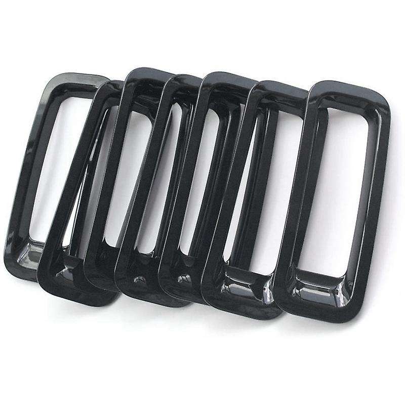 9Pcs Front Grill Mesh Grille Insert Kit + Light Lamp Cover Trim for 2011-2016 Patriot