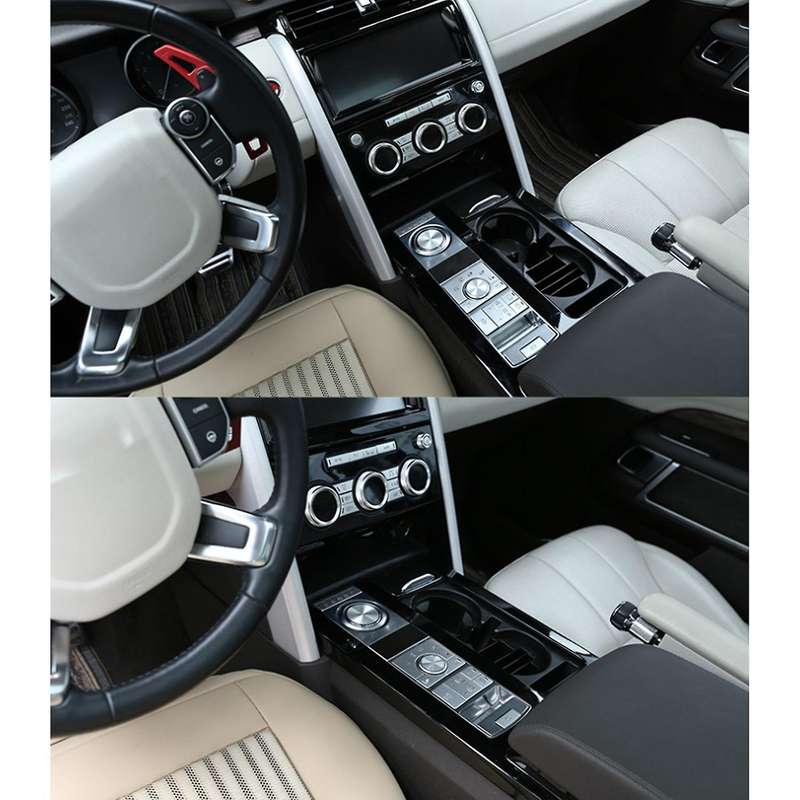 9PCS Interior Center Console Mode Button Trim Cover Sticker for Sport 2017