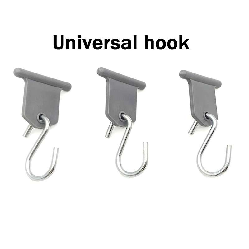 9Pcs S-Shape Camping Awning Hooks Clips Racks Tool Awning Clothes Hooks RV Tent Hangers Light Hanger