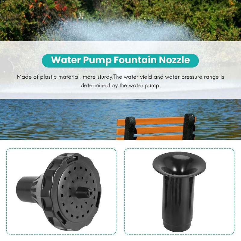 9pcs Small Nozzle Kit Water Nozzle Heads for Pond Submersible Pump Pool
