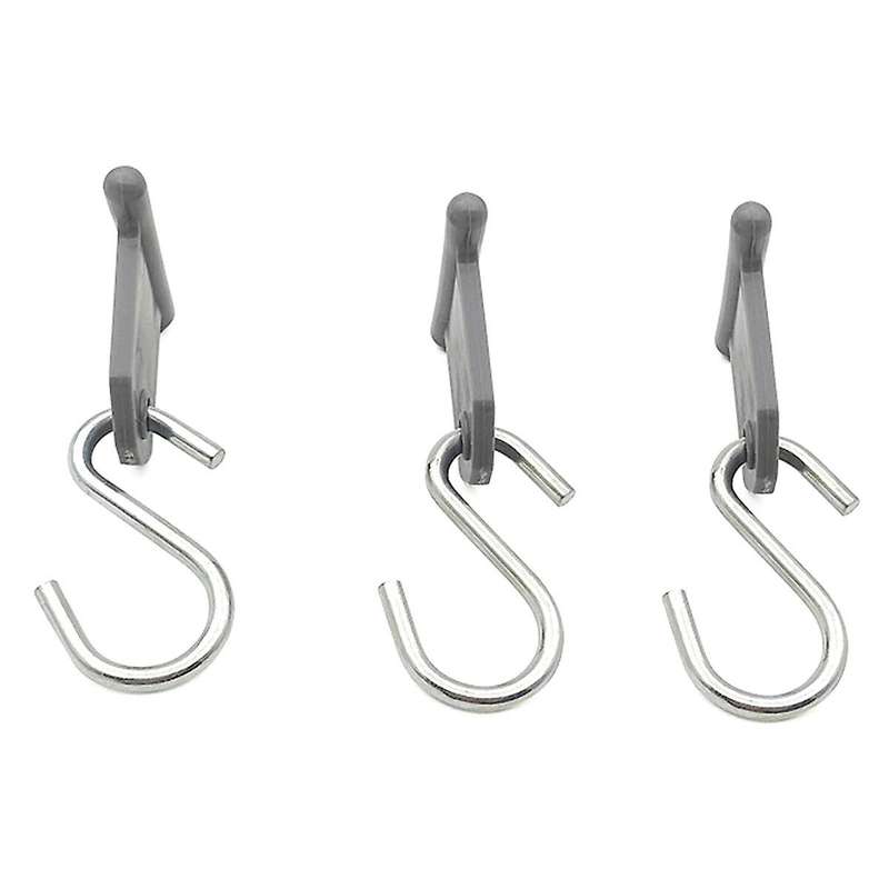 9pcs S-shape Camping Awning Hooks Clips Racks Tool Awning Clothes Hooks Rv Tent Hangers Light Hange