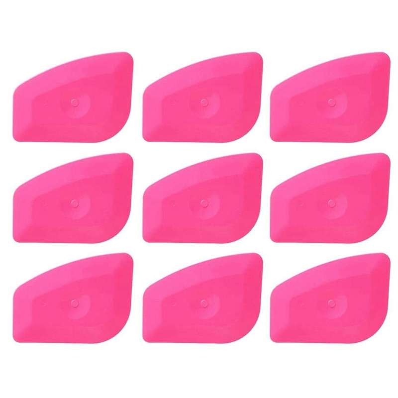 9-Piece Car Scraper Kit Suitable for Kitchen, Home, Office, Car Vinyl Film Installation, and Windshi
