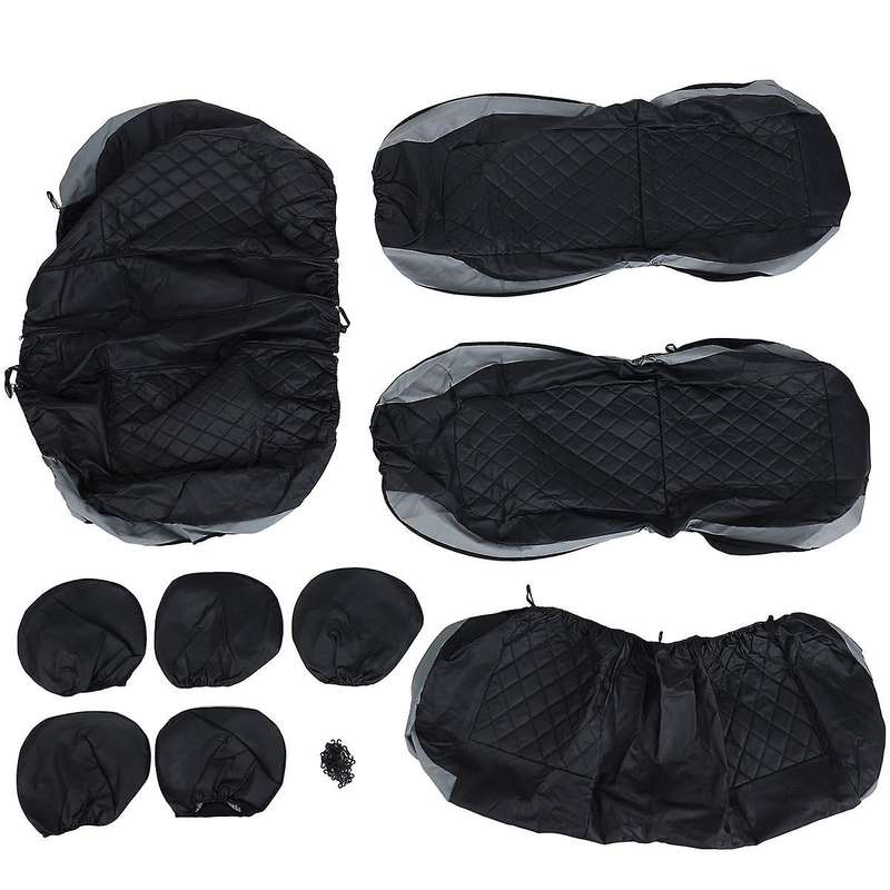 9-piece Set Car Cover Cushion Universal Car Interior Car Accessories, C