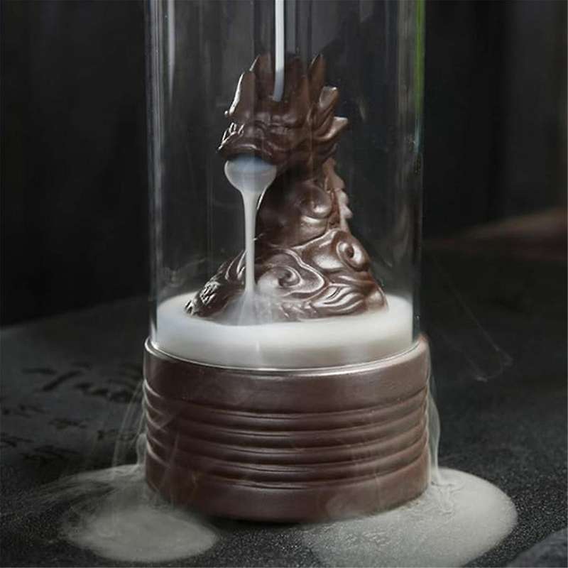 A Ceramic Incense Holder, Backflow Incense Burner Figurine Incense Cone Holders Home Decor Gift Deco