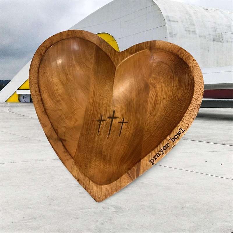 A Heart Shaped Bowl - Functional and Collectible Bowl - Handcrafted Wooden Bowl for Serving Candy N