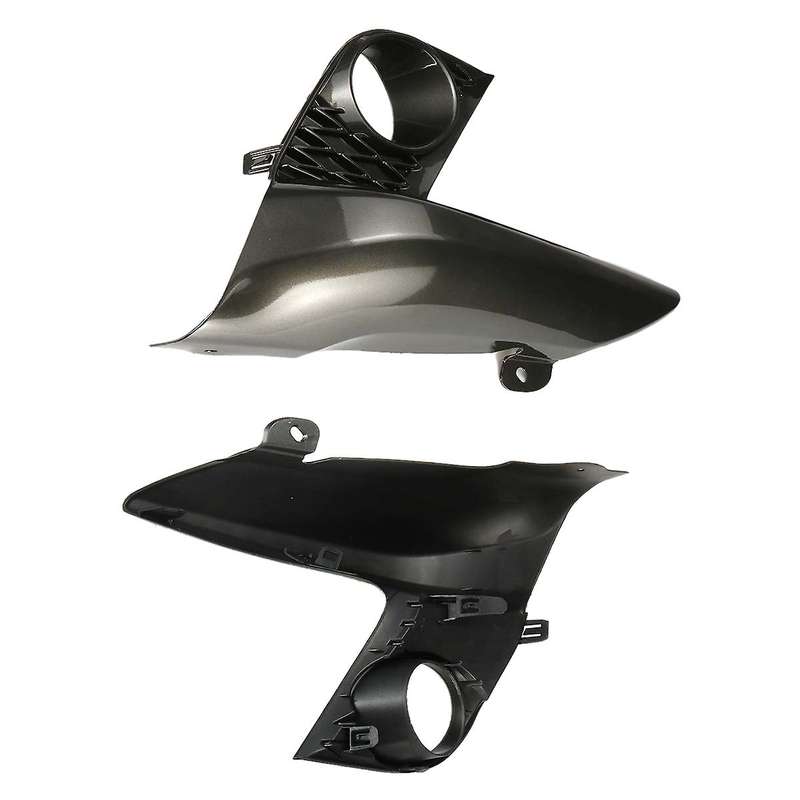 A Pair Gray Car Front Fog Lamp Cover Bezels Fog Light Frame Cover Trim for CT200H 2014-2017