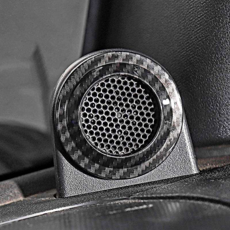A Pillar Speaker Decoration Cover Trim Sticker for 2007-2014 Wrangler JK Interior Accessories Carbon