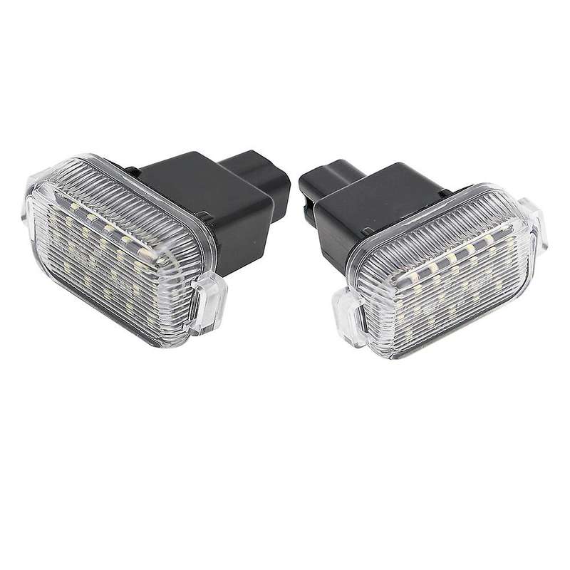 A Pair LED License Plate Lamp LED Number Plate Light Car Accessories for A/T( 6) 2014-2017