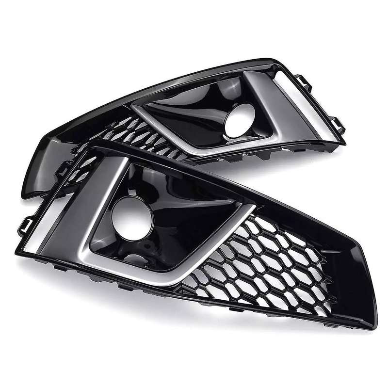 A Pair S-Lines S4 Car Front Bumper Fog Light Lamp Grill Grille Honeycomb for - A4 B9 S-LINES S4 2019
