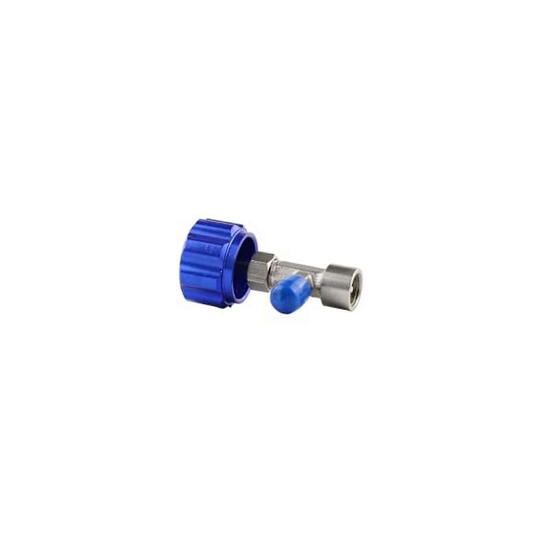 A/c R1234yf Adapter, Quick Manual Coupler with Can Tap, Tank Adapters and Valve Core Remover Kit for