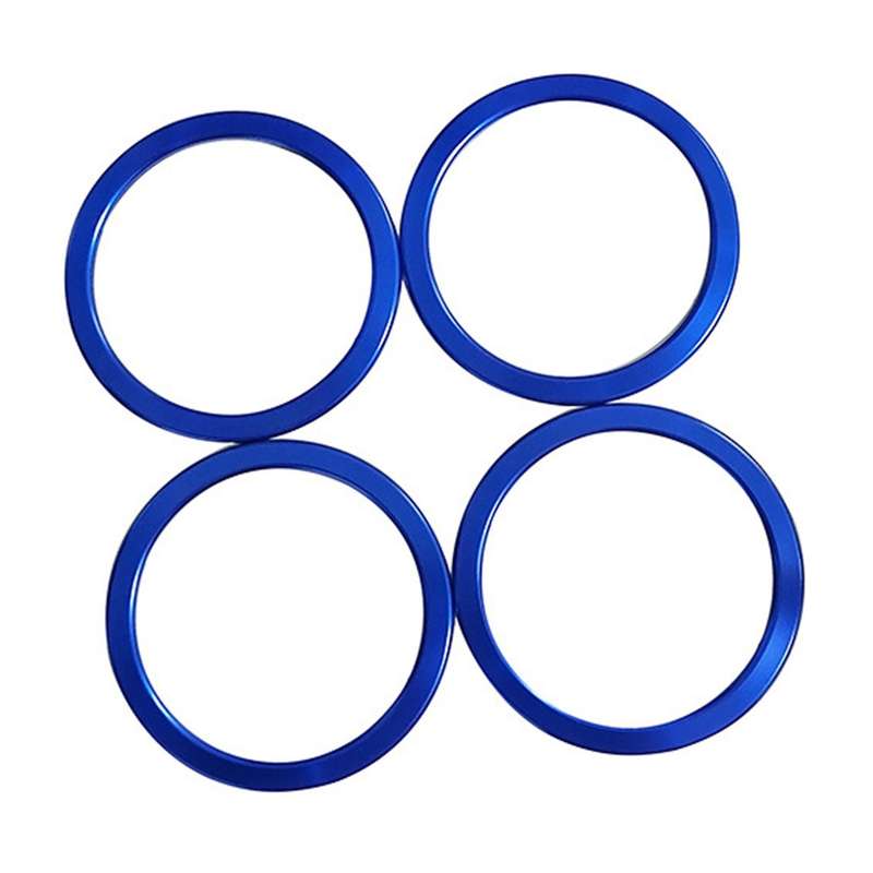 A/C Vent Ring Decoration Covers Fit for 2014-2021 A/C Outlet Vent Accessories Blue
