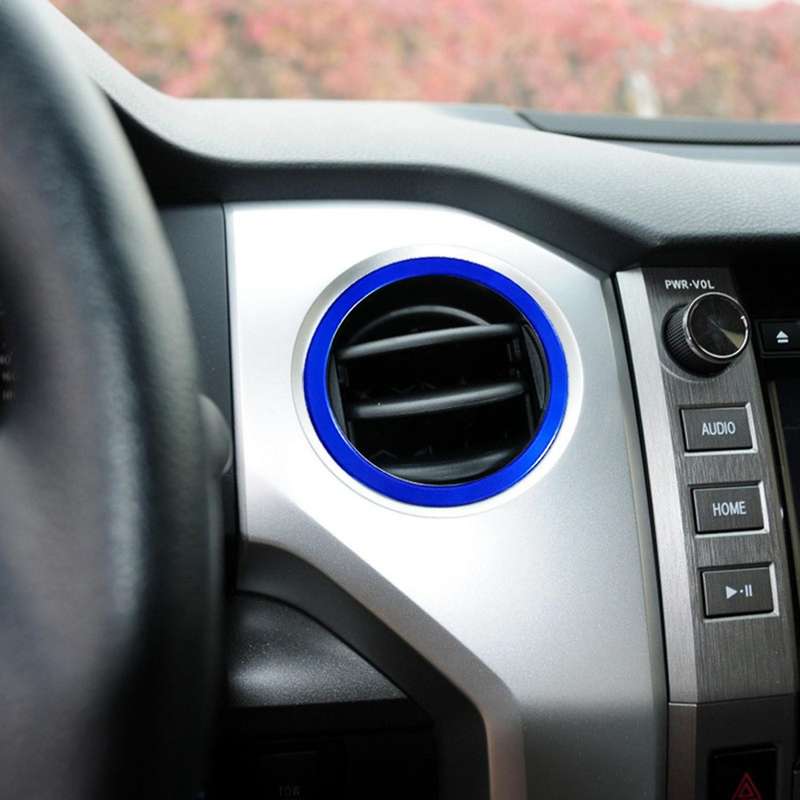 A/C Vent Ring Decoration Covers Fit for 2014-2021 A/C Outlet Vent Accessories Red