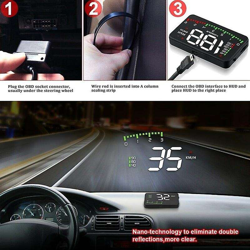 A100 3.5 A900 HUD Head-Up Display Car Hud Display Windshield Projector Universal