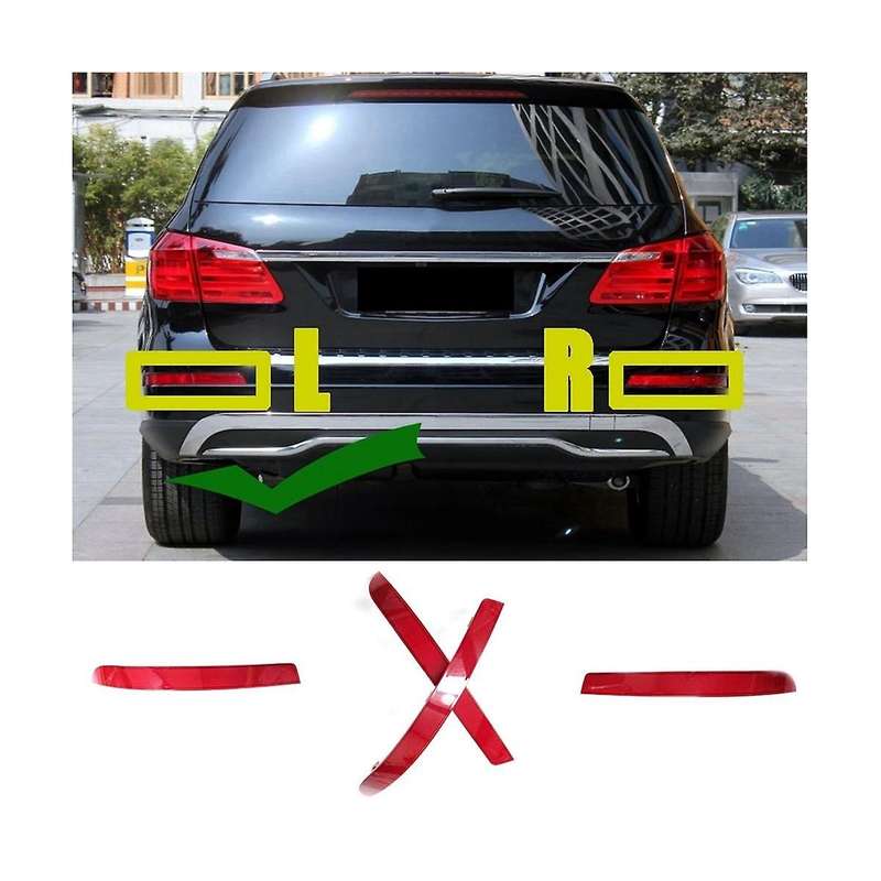 A1668200374 A1668200474 Rear Bumper Fog Light Rear Anti-fog Light Reflector Sheet Auto for X166 320