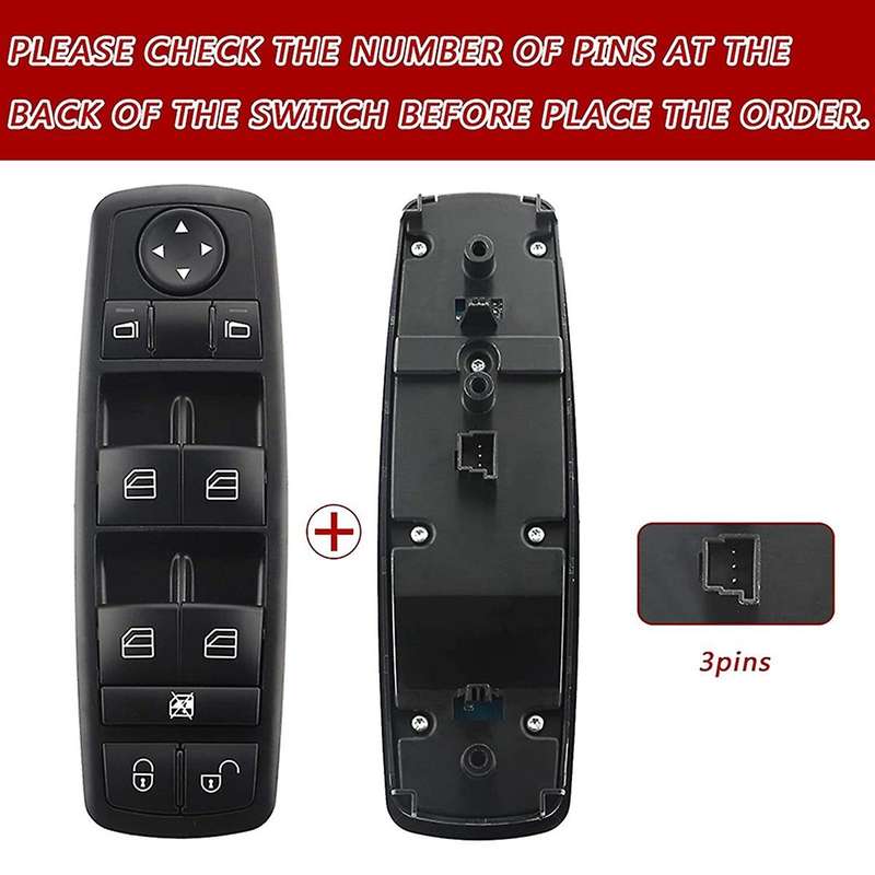 A1698206610 Power Master Window Switch for Mercedes-Benz a B GL M R Class W245 W169 A150 B200 X164