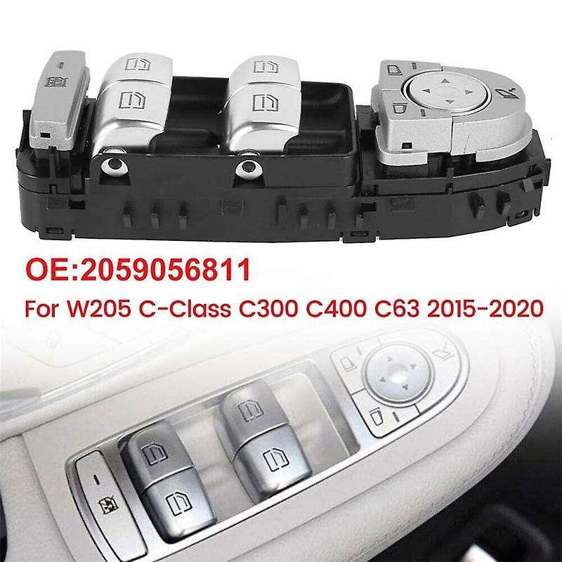 A2059056810 Car Front Left Power Master Control Switch for W205 C- C300 C400 C63 2015-2020