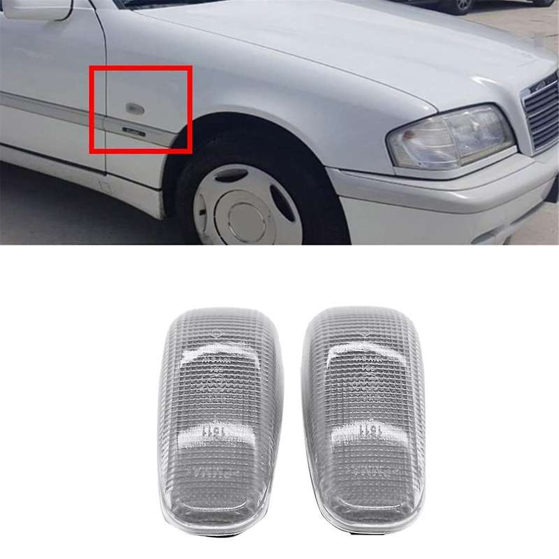 A2108200921 Car Side Marker Light Housing Shell for - W210 W124 W202 W638 W414 Turn Signal Lamps Co