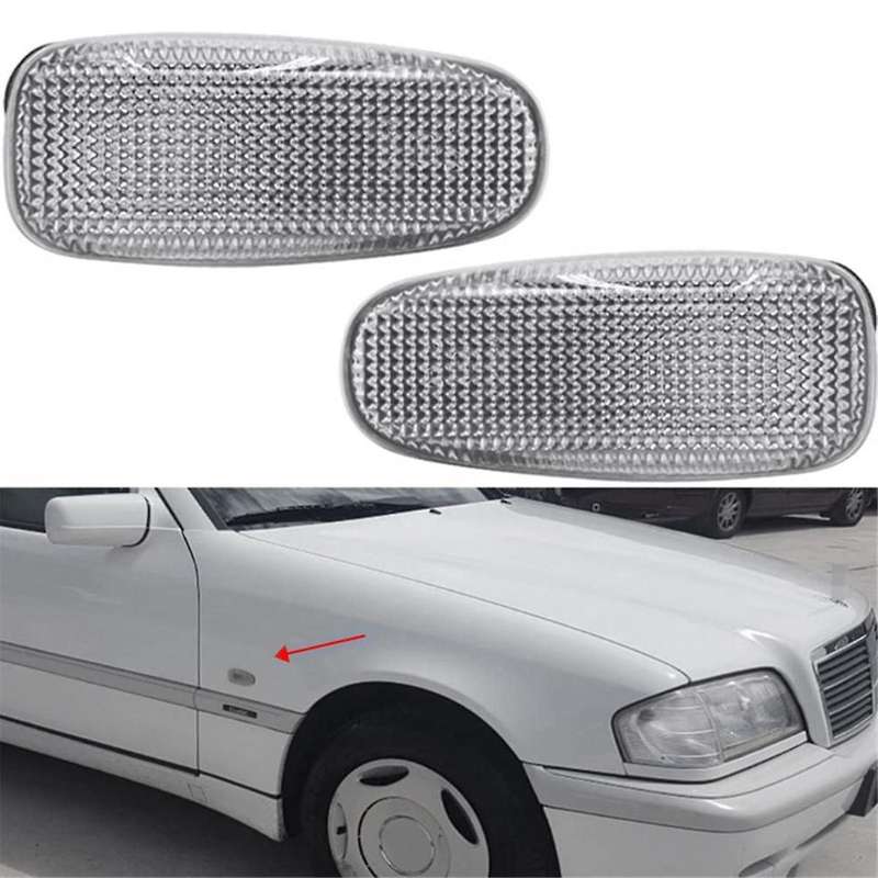 A2108200921 Car Side Marker Light Housing Shell for - W210 W124 W202 W638 W414 Turn Signal Lamps Co