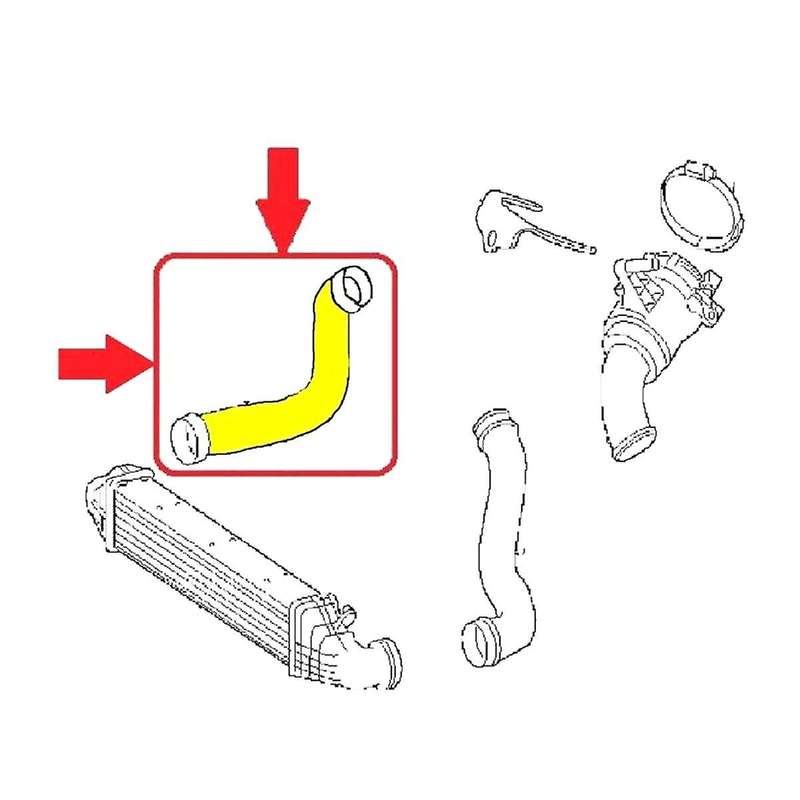 A2115282682 2115282682 Intercooler Pipe Turbo Hose for 320 350 E Class E280 E300 E320