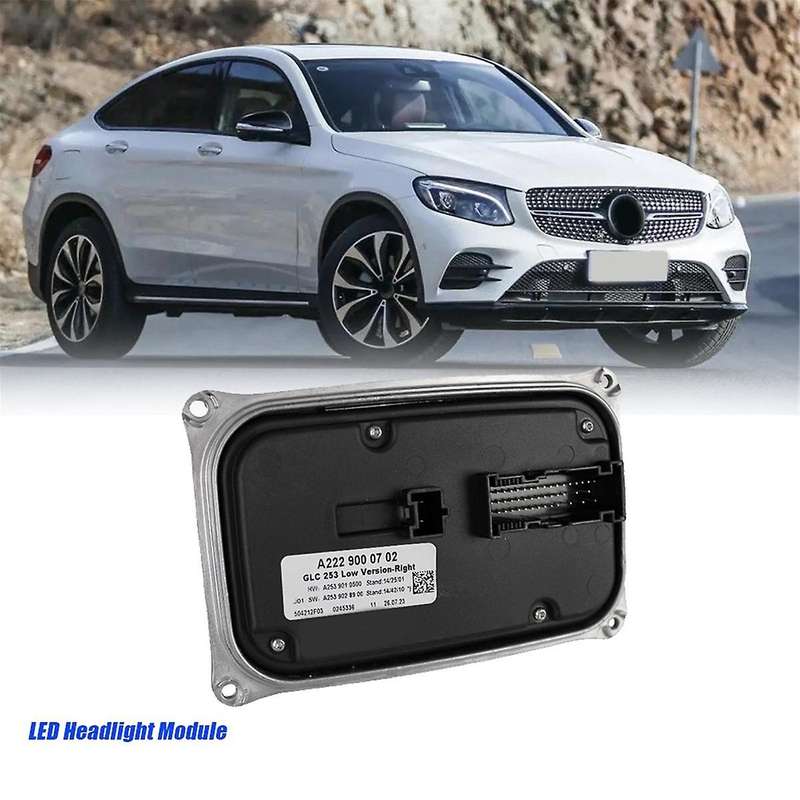 A2229004812 Right Side LED Headlight Programmable Control Unit Module Ballast for GLC X253 W253 201