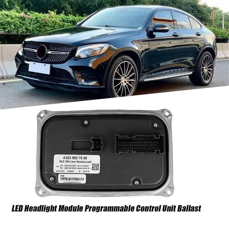 A2539007000 Left Side LED Headlight Module for GLC X253 W253 2015-2019 Programmable Control Unit Ba