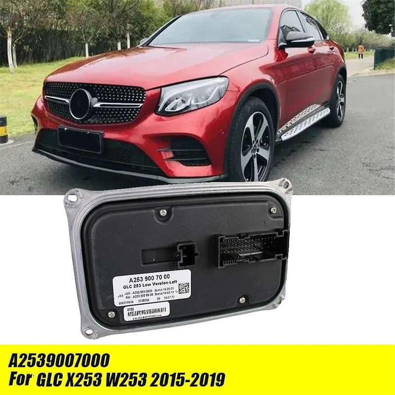 A2539007000 Left Side LED Headlight Module for GLC X253 W253 2015-2019 Programmable Control Unit Ba