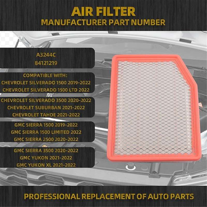 A3244C 84121219 Engine Air Filter for / Xl / Escalade Esv