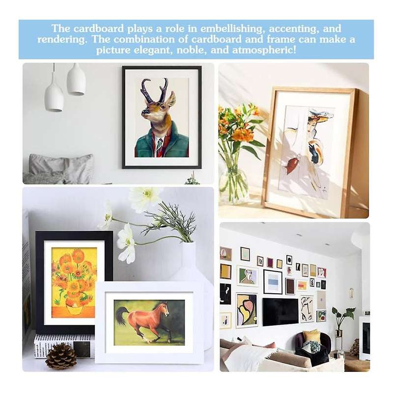 A3 Mount Picture Frame Mounts 10 Pcs Picture Photo Mounts Frame Mats White Photo Mounts for Picture