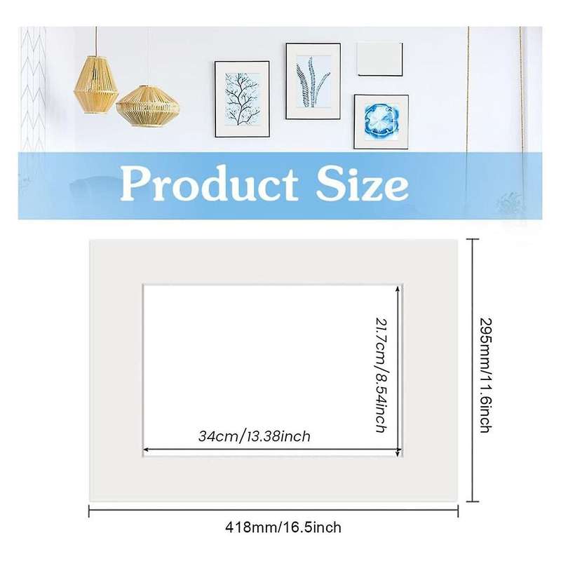 A3 Mount Picture Frame Mounts 10 Pcs Picture Photo Mounts Frame Mats White Photo Mounts for Picture