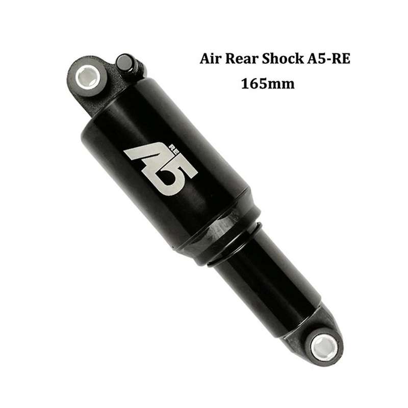 A5 Solo Air Rear Shock Re Single Air Chamber Pressure Mountain Bike Rear Shock 165mm Black