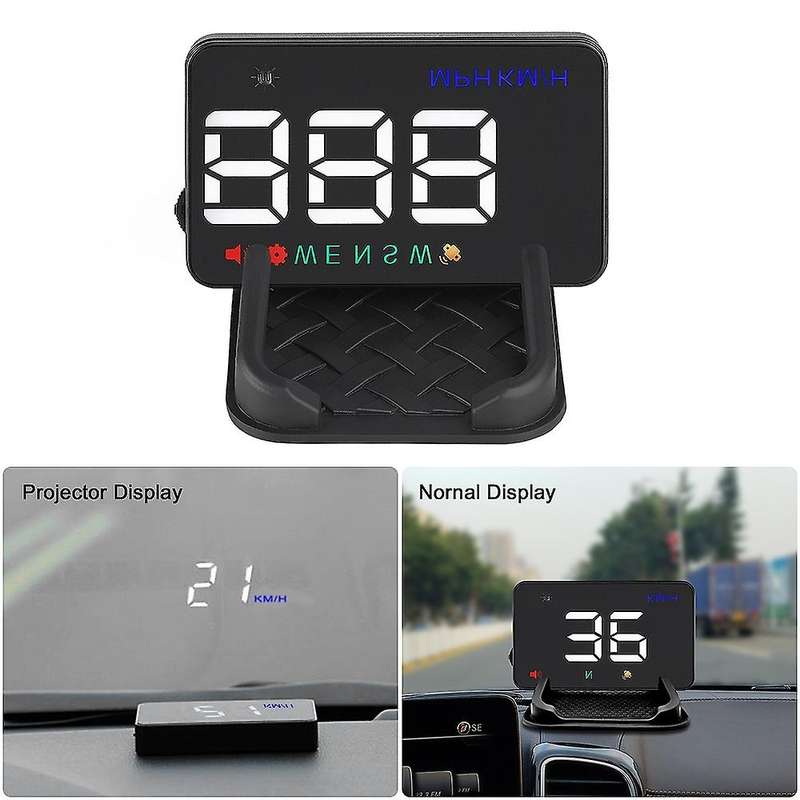 A5 3.5inch HUD Head-Up Display Car-Styling Hud Display Windshield Projector Alarm System Universal A