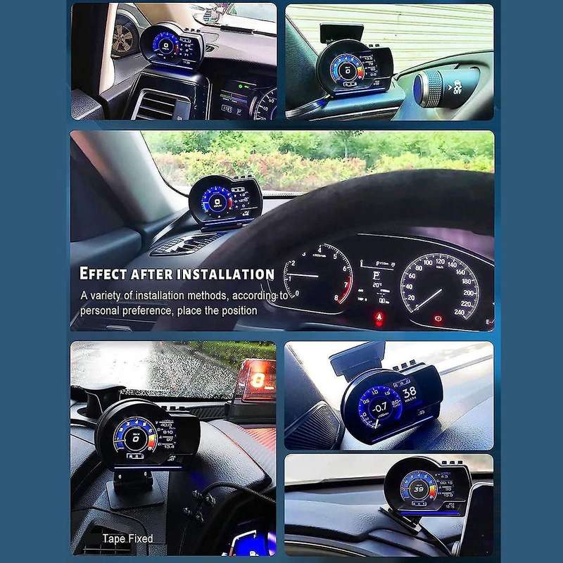 A500 Gps Hud Head-up Display Obd Speedometer Universal