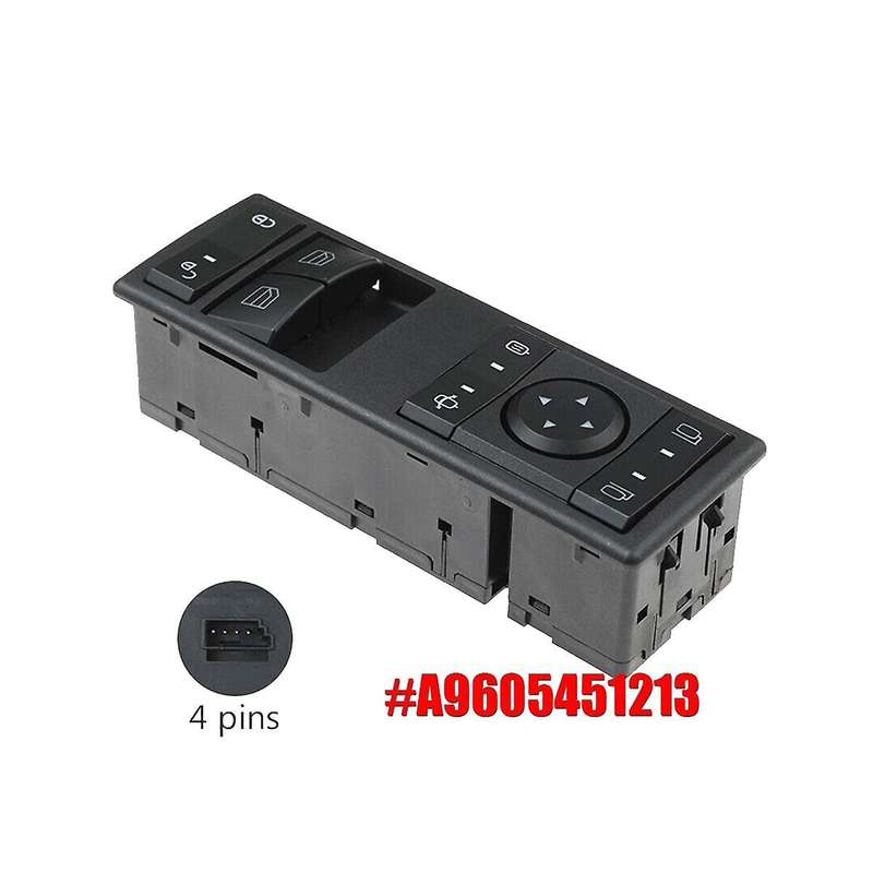 A9605451213 New Master Electric Window Switch Mirror Adjustment Switch Button for Actros