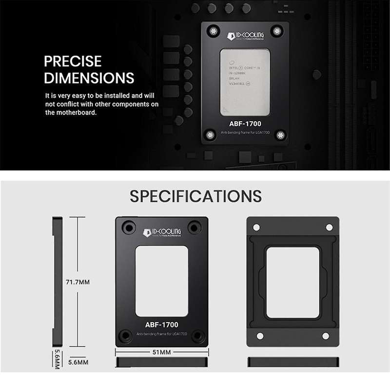 ABF-1700 Anti-Bending Frame CPU Hodler Correction Fixed LGA1700 Buckle Anti-Pressure Bending Bracket